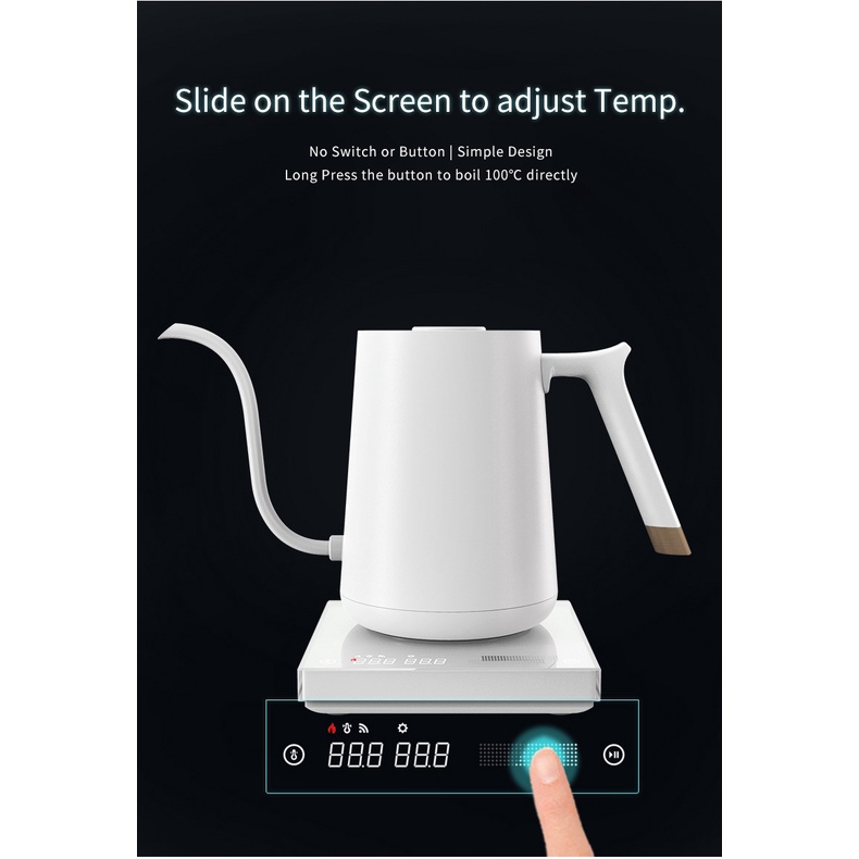 TIMEMORE Fish Smart Electric Kettle 600ml 智能温控手冲壶补充图片。