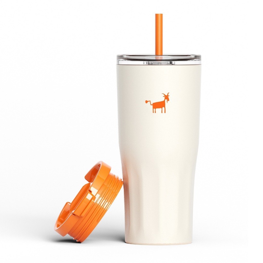 Cheerful Goat 600ml 保温杯配套图片。